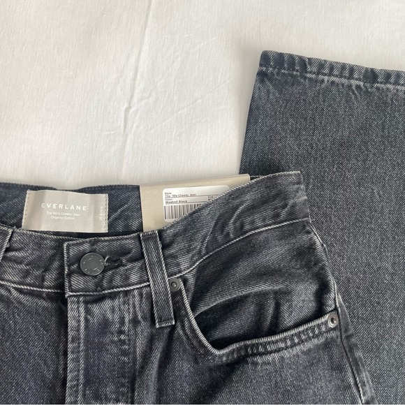 Everlane The Curvy ’90s Cheeky Straight Leg Jeans Size 26 Washed Black NWT - Picture 14 of 14